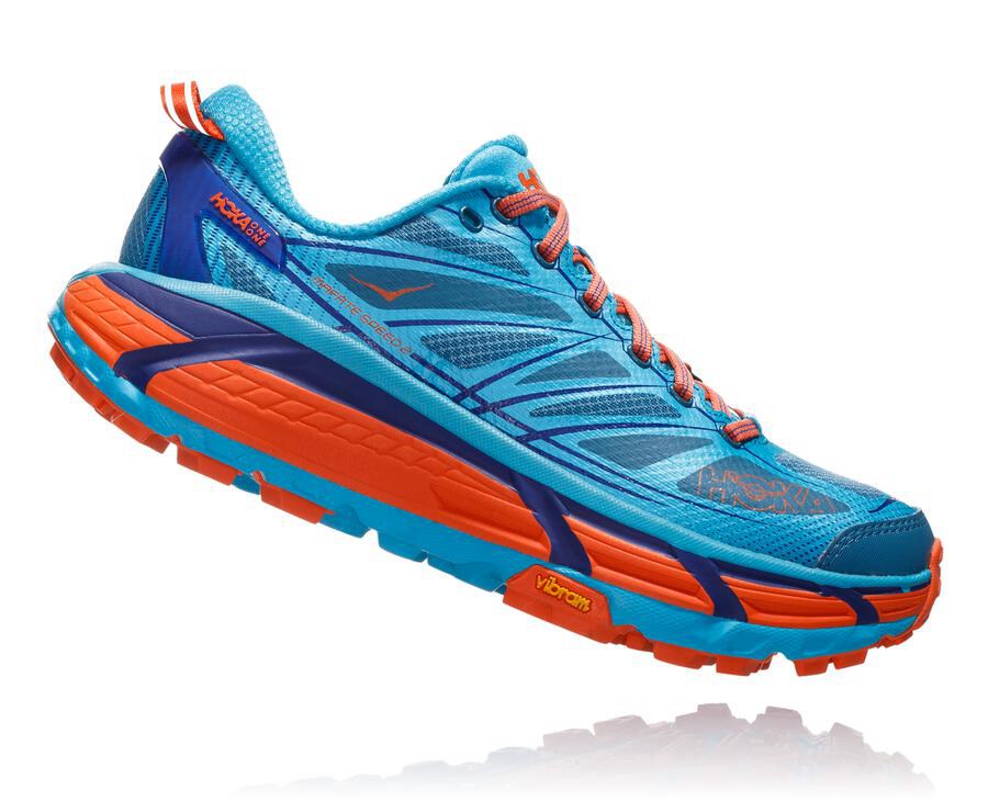 Hoka One One Trail Schoenen Dames - Mafate Speed 2 - Blauw - QU7412398